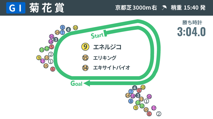 【菊花賞回顧】エネルジコが最後の一冠を掴む　ルメール騎手は史上初の“菊花賞3連覇”