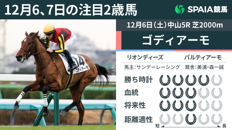 【注目2歳馬】3角先頭から楽な手応えのまま快勝　リオンディーズ産駒の牝馬ゴディアーモ