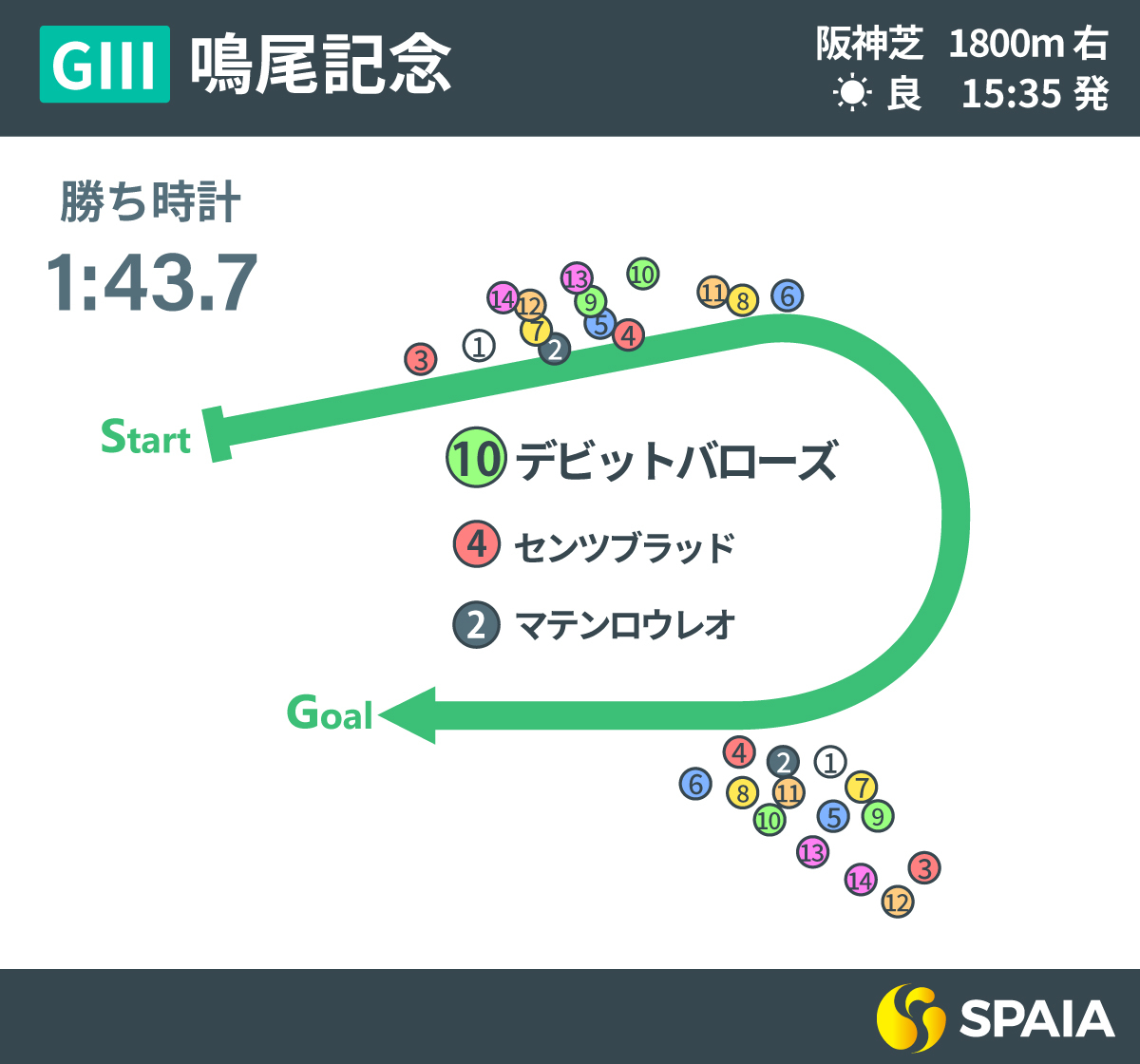 2025年鳴尾記念、レース回顧,ⒸSPAIA