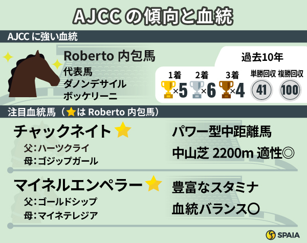 AJCCの傾向と注目血統2頭,ⒸSPAIA