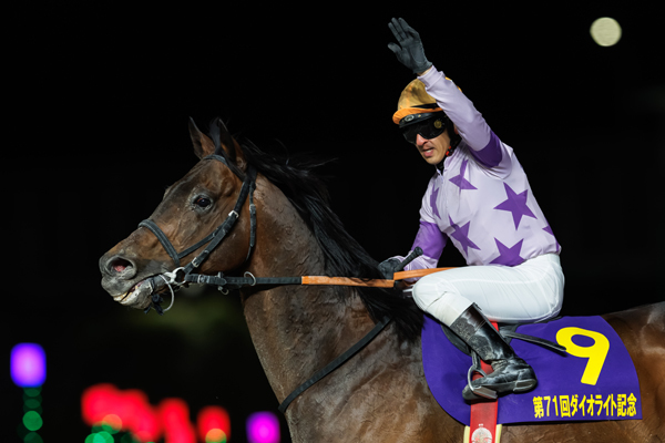 2026年ダイオライト記念勝ち馬オディロン　ウイニングランの様子,ⒸSPAIA（撮影：三木俊幸）