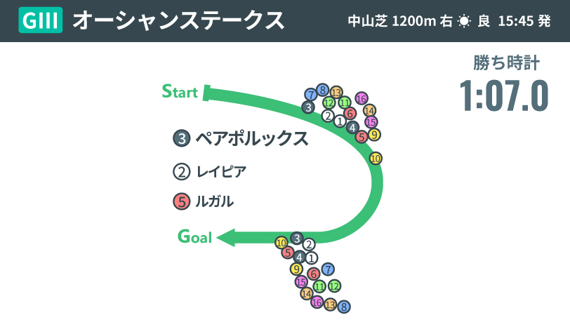 【オーシャンS回顧】岩田康誠騎手の迷いなきイン突きが炸裂　開幕週の馬場と激流を味方にペアポルックスが重賞初V