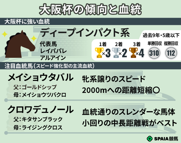 大阪杯に強い血統や注目馬,ⒸSPAIA