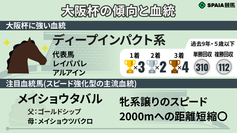 大阪杯に強い血統や注目馬,ⒸSPAIA