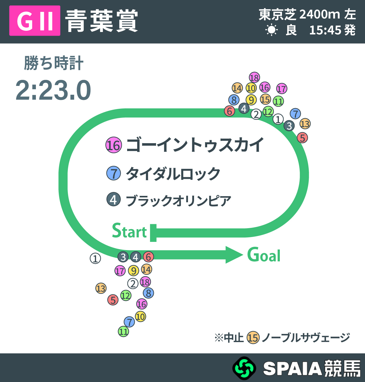 2026年青葉賞、レース回顧,ⒸSPAIA