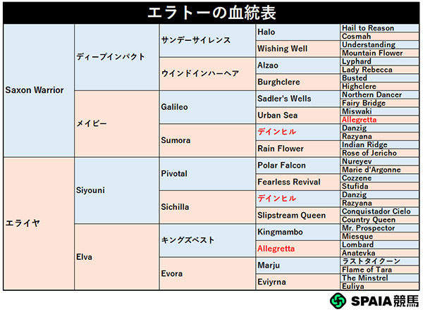 エラトーの血統表