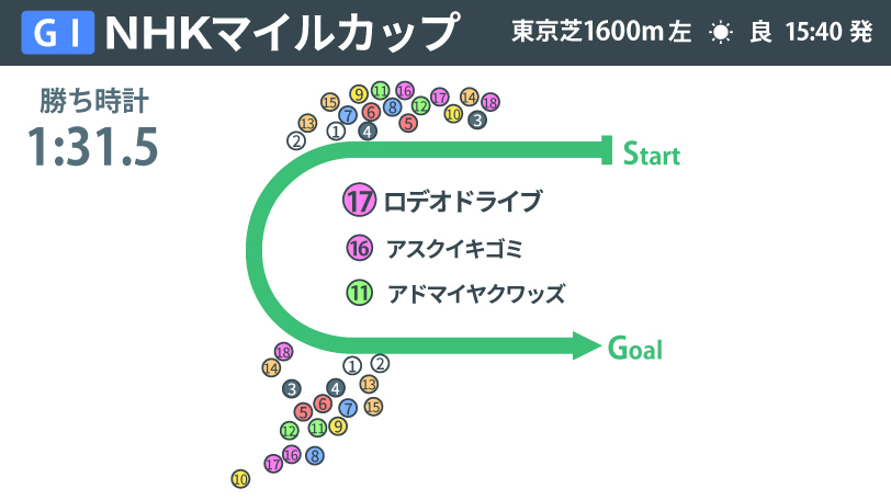 【NHKマイルC回顧】前半33.7の激流が牝系の底力を呼び起こす　ロデオドライブが混戦を断ち初戴冠