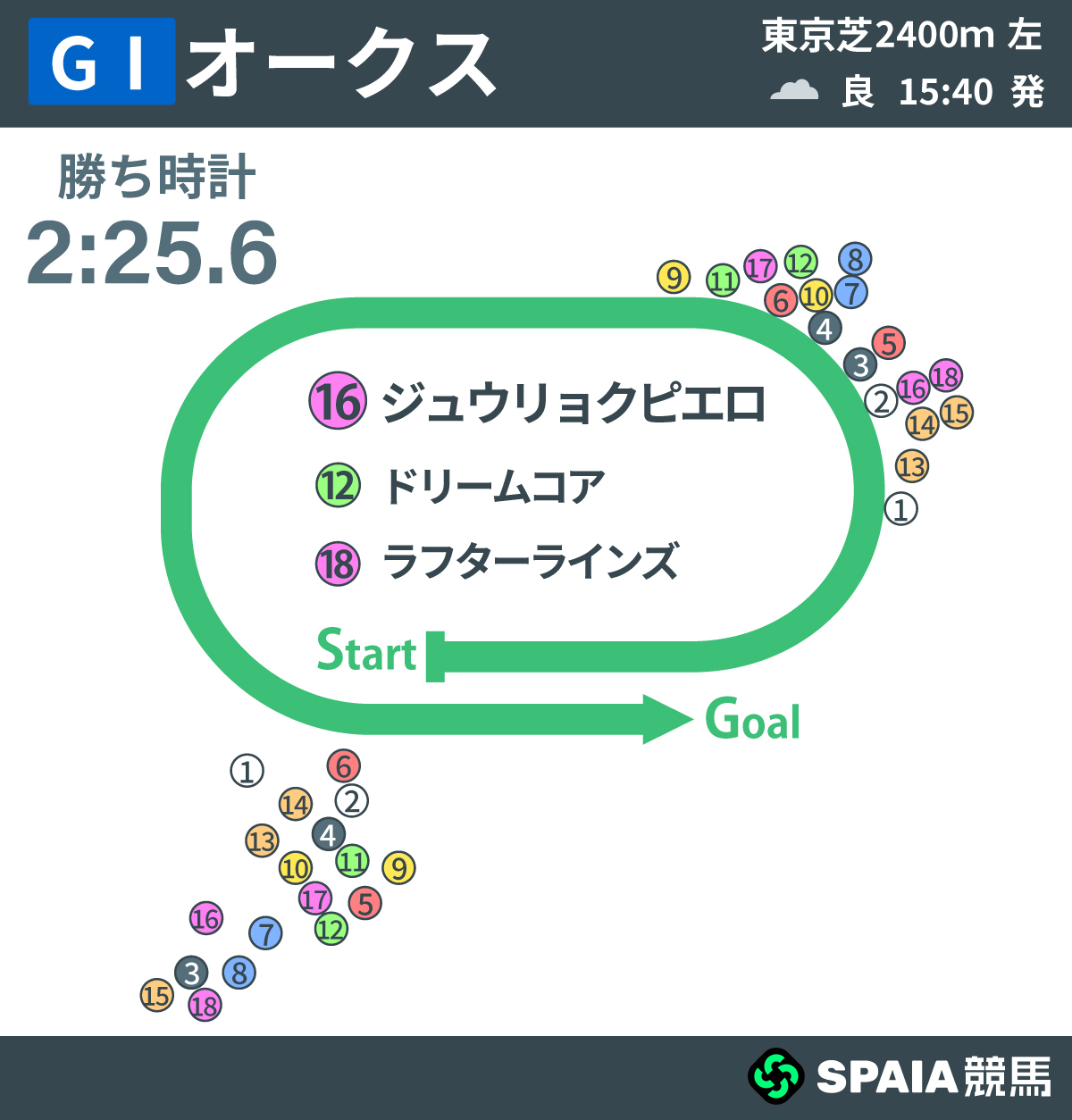 2026年オークス、レース回顧,ⒸSPAIA