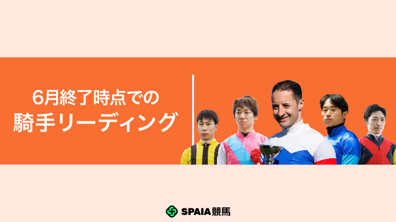 2026年6月終了時点の騎手リーディングの顔ぶれ,ⒸSPAIA(撮影:三木俊幸)