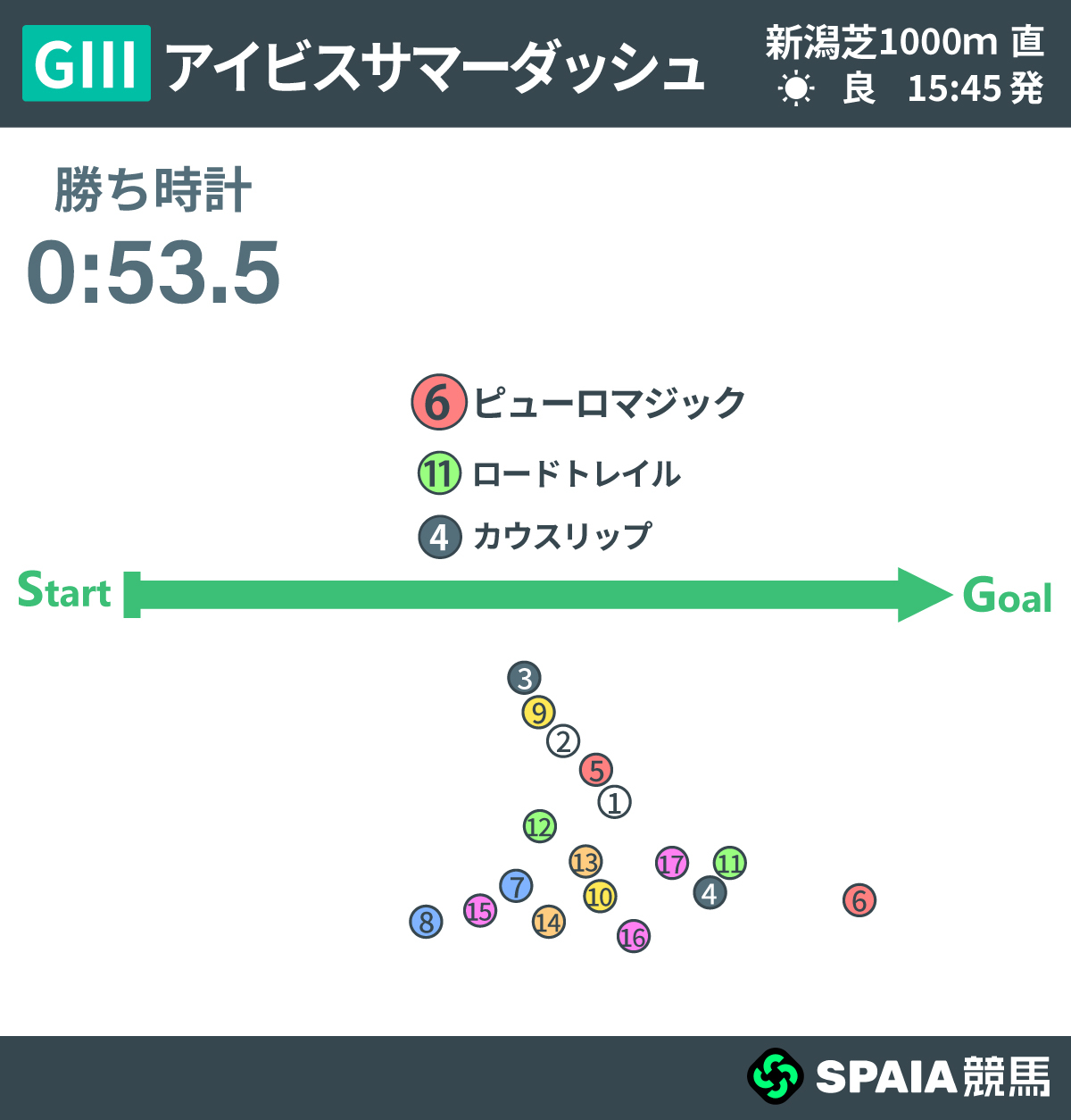 2026年アイビスサマーダッシュ、レース回顧,ⒸSPAIA