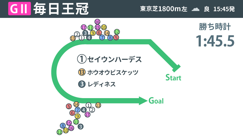 【毎日王冠回顧】セイウンハーデスが3歳勢を退け重賞3勝目　人馬ともベテランの強みが光った一戦