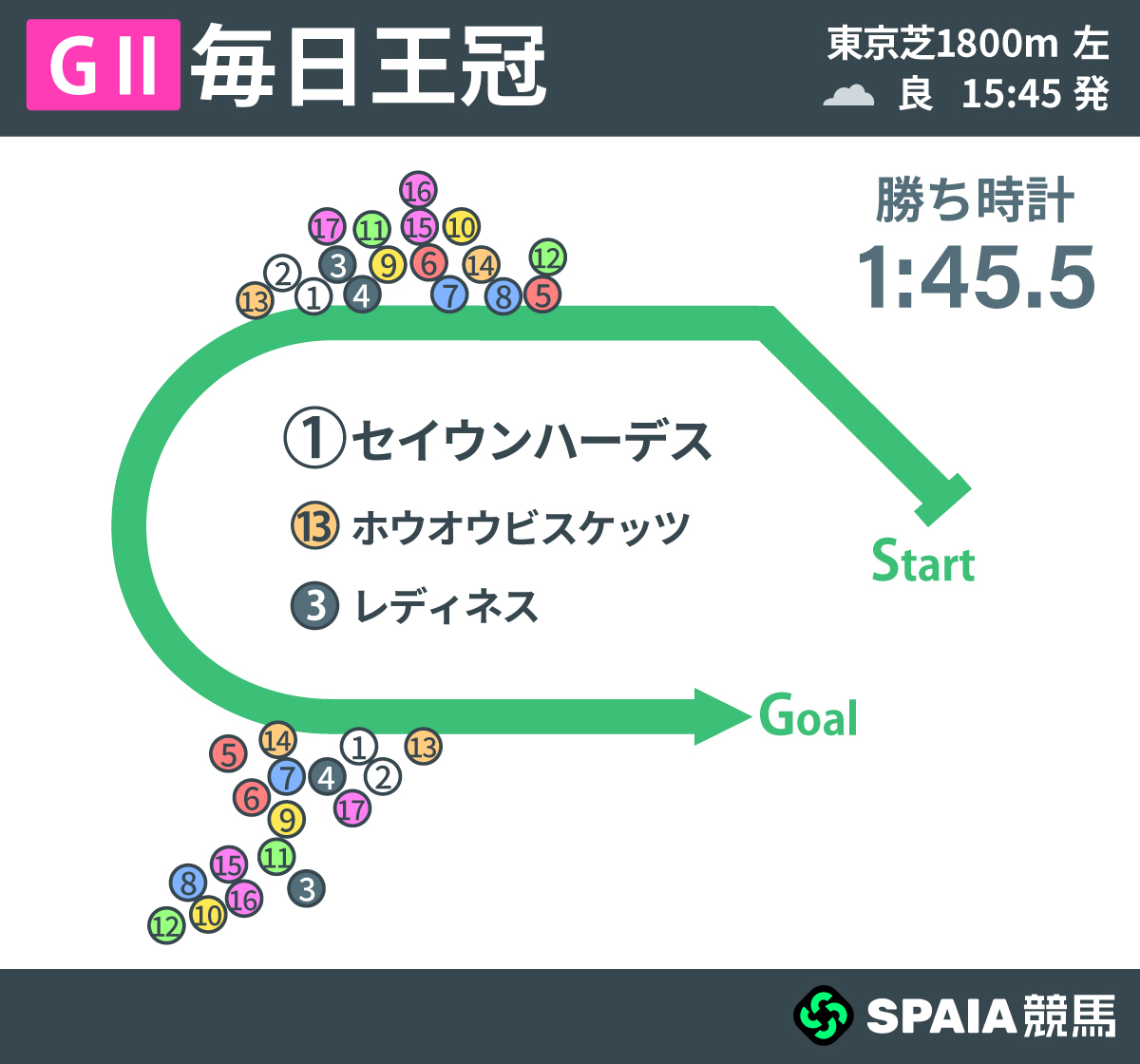 2026年毎日王冠、レース回顧,ⒸSPAIA
