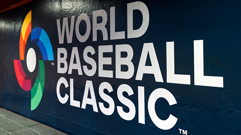 壁面に描かれたWBCのロゴ,Ⓒゲッティイメージズ