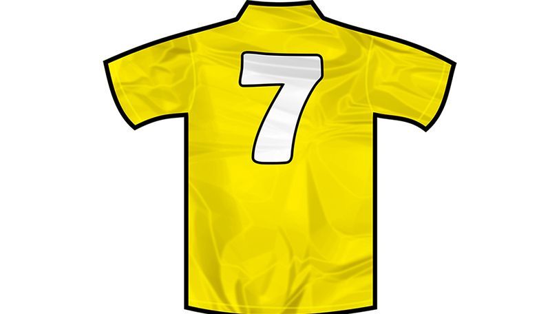 サッカー　7　黄色