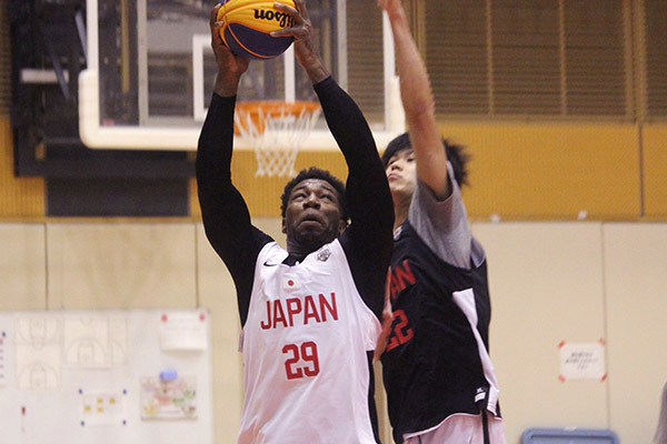 3x3男子日本代表合宿参加の橋本拓哉Ⓒマンティー・チダ